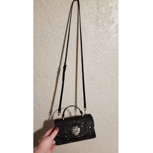 EUC Kate Spade Black Sequin Crossbody Purse